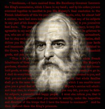 Portrait of Henry Wadsworth Longfellow, 1807 – 1882, American poet, text from Longfellow‘s poem
