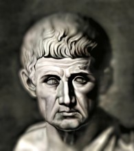 Aristotle, 384-322 BC, ancient Greek philosopher and scientist, digitally altered