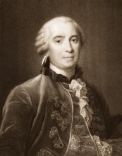 Georges Louis Marie Leclerc, Comte de Buffon, 1707 - 1788, a French scientist of the age of