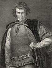 Don Cesar, character from the tragedy The Bride of Messina by Friedrich Schiller, 1759 - 1805