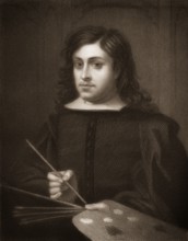 Portrait of Bartolomé Esteban Murillo, 1618- 1682, a Spanish Baroque painter, Portrait von