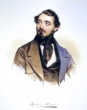 Napoleone Moriani (1806-1878), Italian opera singer, Historical, digitally restored reproduction