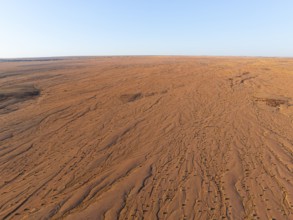 Endless space, aerial view, structure of desert landscape, Erongo, Damaraland, Namibia