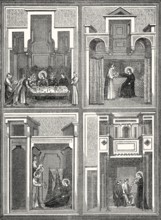 Pictures oft he life of Saint Cecilia by the Italian painter Cimabue or Cenni di Pepo