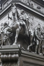 Historical equestrian statue of Frederick the Great at the Forum Fridericianum from 1839-1851, Duke
