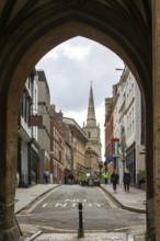 View to Christ Church with St Ewen, from church of Saint John in the Wall, Broad Street, Bristol,