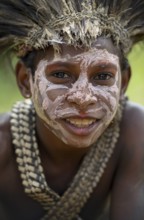 Portrait of a native boy, Mutin village, Lake Murray, Western Province, Papua New Guinea