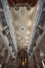 Vaulted ceiling with organ and chancel, Cathedral of Our Lady, Villingen-Schwenningen,
