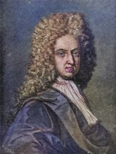 Daniel Defoe, 1660-1731, English writer and journalist, Historical, digitally restored reproduction
