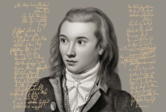 Portrait of Georg Philipp Friedrich Freiherr von Hardenberg, pseudonym and pen name Novalis, 1772 -