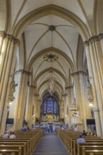 Interior Paderborn Cathedral, Trade fair, Church, Old town, Architecture, Paderborn, Germany