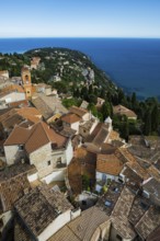 Picturesque mountain village overlooking the sea, Roquebrune, Roquebrune-Cap-Martin, near Monaco,