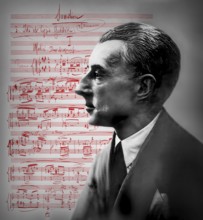 Joseph Maurice Ravel, 1875 – 1937, French composer, pianist and conductor, leading musician in