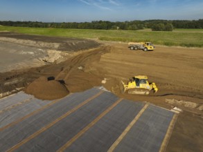 Haltern-Marl, North Rhine-Westphalia, Germany - Lippe, flood protection in the