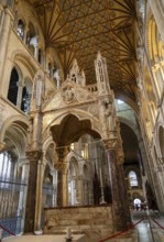 Altar inside cathedral church, Peterborough, Cambridgeshire, England, UK