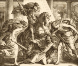Death of Heliodorus, Old Testament, by Julius Schnorr von Carolsfeld