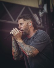 M. Shadows (Matthew Charles Sanders), singer of Avenged Sevenfold live at the Zitadelle Spandau in