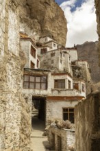 Phugtal Gompa, a stunning Buddhist monastery nestled in the cliffs of Ladakh's Zanskar region,