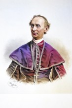 Wenceslas Zoic, Bishop of Zengg (Senj), c. 1855, Historical, digitally restored reproduction from a