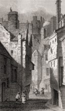 High School Wynd, Edinburgh, Scotland, 19th century, Views in Edinburgh by J. & H. S. Storer