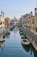 Waterway in Venice next to 'Fondamenta de la fabrica dei tabacchi' and Fondamenta del rio de le