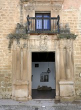 Entrance portal to the Palacio de Mondragon, Ronda City Museum, Malaga, Spain