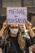 Demonstration against property companies such as Vonovia and others, against rent increases, for
