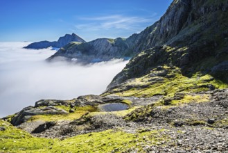 Snowdon Massif, Snowdon Range, Snowdonia, North Wales, UK