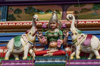 The Arul Mihu Navasakthi Vinayagar Hindu Temple, Victoria, Mahe, Republic of Seychelles, Indian