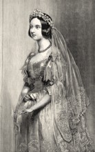The wedding dress of Queen Victoria, Victoria or Alexandrina Victoria, 1819 - 1901, Queen of the