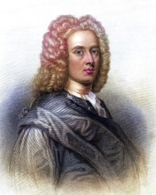 William Aikman (1682-1731) Scottish portrait painter, engraving from A Biographical Dictionary of