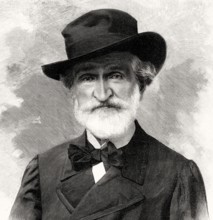 Giuseppe Verdi, 1813 – 1901, Italian opera composer, digitally edited