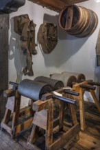 Fluted rollers in a former corn mill, Industrial Museum Lauf, Sichardstr., Lauf an der Pegnitz,