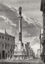 The Column of the Immaculate Conception, Rome, Italy, 19th Century