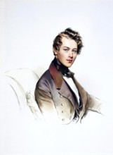 Carl Danhauser (1808-1889), brother of the painter Josef Danhauser, Historic, digitally restored
