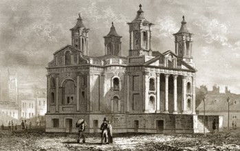 Kirche des Heiligen Johannes des Evangelisten, Westminster, Smith Square, London, 18.