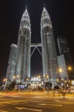 KUALA LUMPUR, MALAYSIA, JUNE 19: Petronas Twin Towers in twilight on June 19, 2011 in Kuala Lumpur.