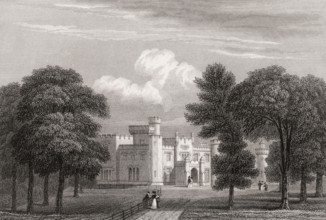 Balloch Castle, West Dunbartonshire, 19th century, from Modern Athens by Th. H. Shepherd
