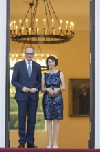 Friedrich Merz (Chancellor of the Federal Republic of Germany, CDU) with his woman Charlotte Merz