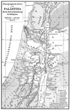 Ethnic map of Palestine, 1000 BCE