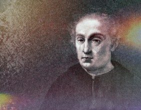 Christopher Columbus, 1451, 1506, Italian navigator, digitally edited