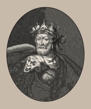 Merovech, Meroveus, Merovechus, Merovius or Mérovée, king of the Salian Franks from the Merovingian