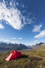 View of Rapadalen, Sarek National Park, Laponia World Heritage Site, Norrbotten, Lapland, Sweden,