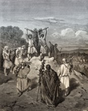 Return of the Spies from the Land of Promise, Old Testament, by Gustave Doré, 1863
