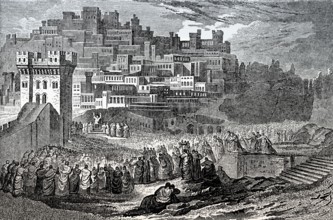 Ezra reading the law, Book of Ezra, Old Testament, Hebrew Tanakh