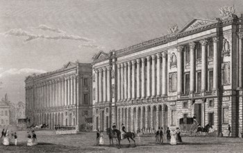 French Naval Ministry, Garde-Meuble de la Couronne, Place de la Concorde, Paris, antique steel