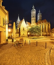 St Peter and Paul Cathedral, night shot, Naumburg, Saxony-Anhalt, Germany