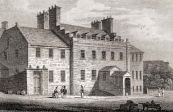 Edinburgh Castle, Governor's House, Edinburgh, Scotland, 19th century, Views in Edinburgh by J. & H