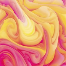 This illustration showcases dynamic bursts of pastel colors, blending smoothly in abstract swirls.