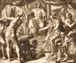 King Solomon and the Queen of Sheba, Old Testament, by Julius Schnorr von Carolsfeld